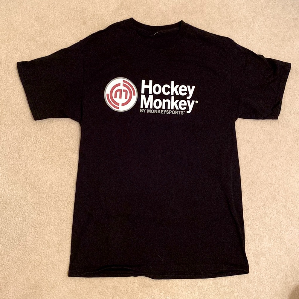 Mens tshirt Hockey Monkey